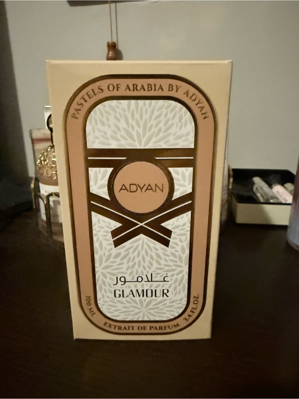 Adyan Glamour Extrait de Parfum - Cream & Rose Gold Packaging